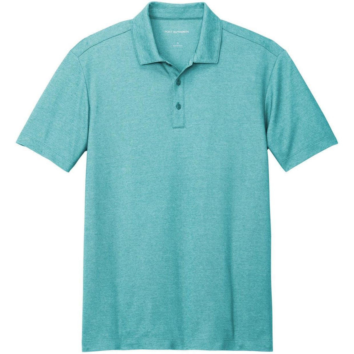 no-logo Port Authority Fine Pique Blend Polo