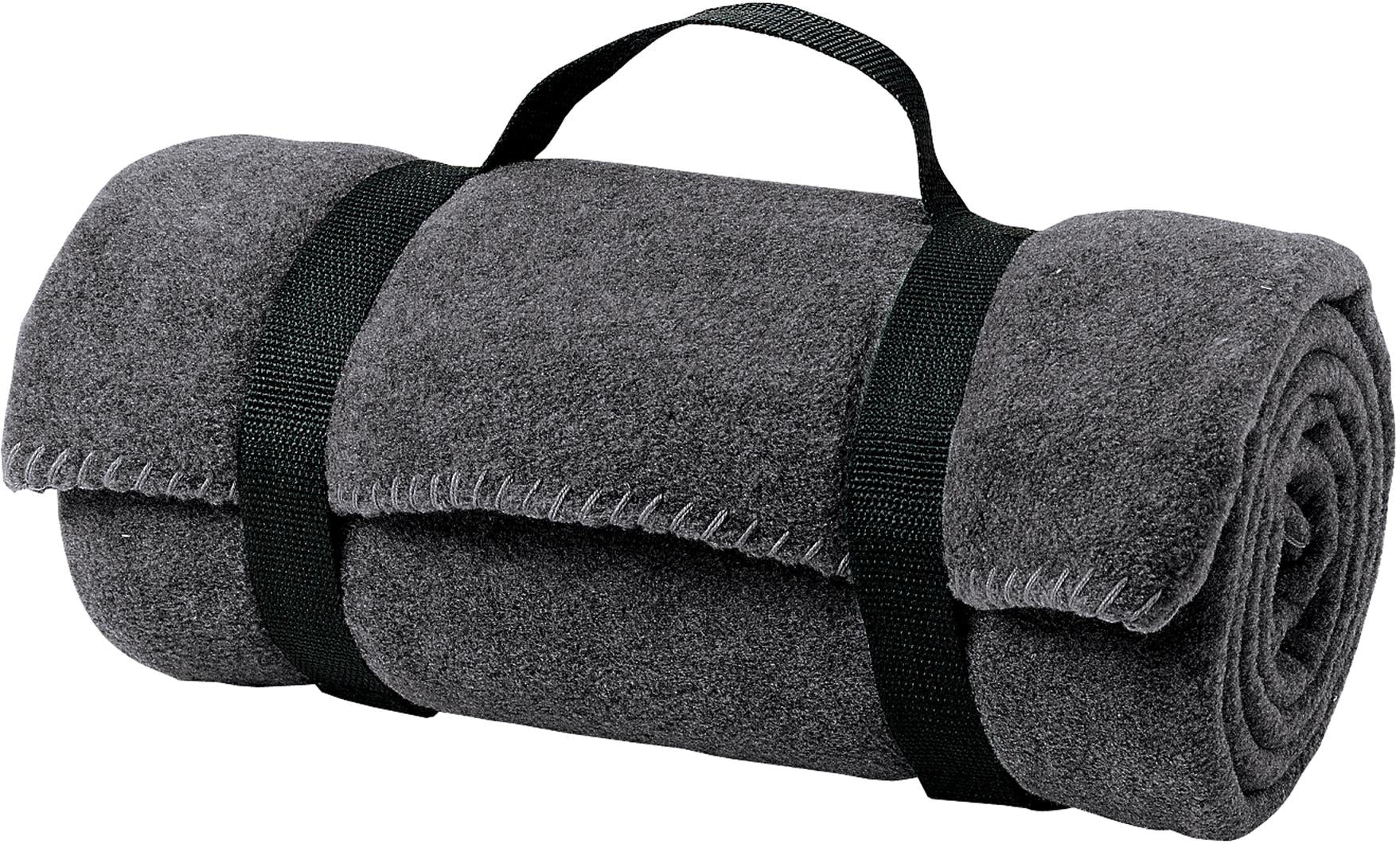 no-logo Port Authority Fleece Stadium Blanket with Strap-Regular-Port Authority-Midnight Heather-1 Size-Thread Logic