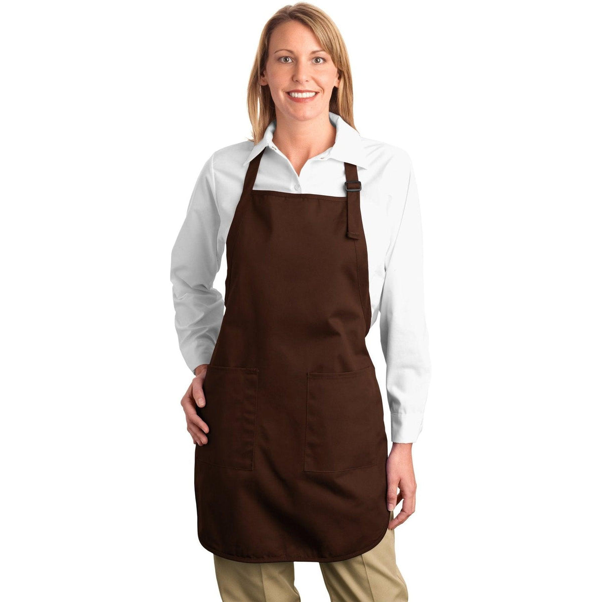 no-logo Port Authority Full Length Apron with Teflon Coating-Regular-Port Authority-Thread Logic