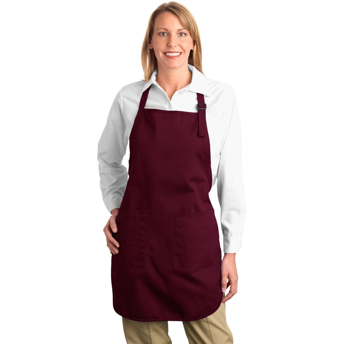 no-logo Port Authority Full Length Apron with Teflon Coating-Regular-Port Authority-Thread Logic