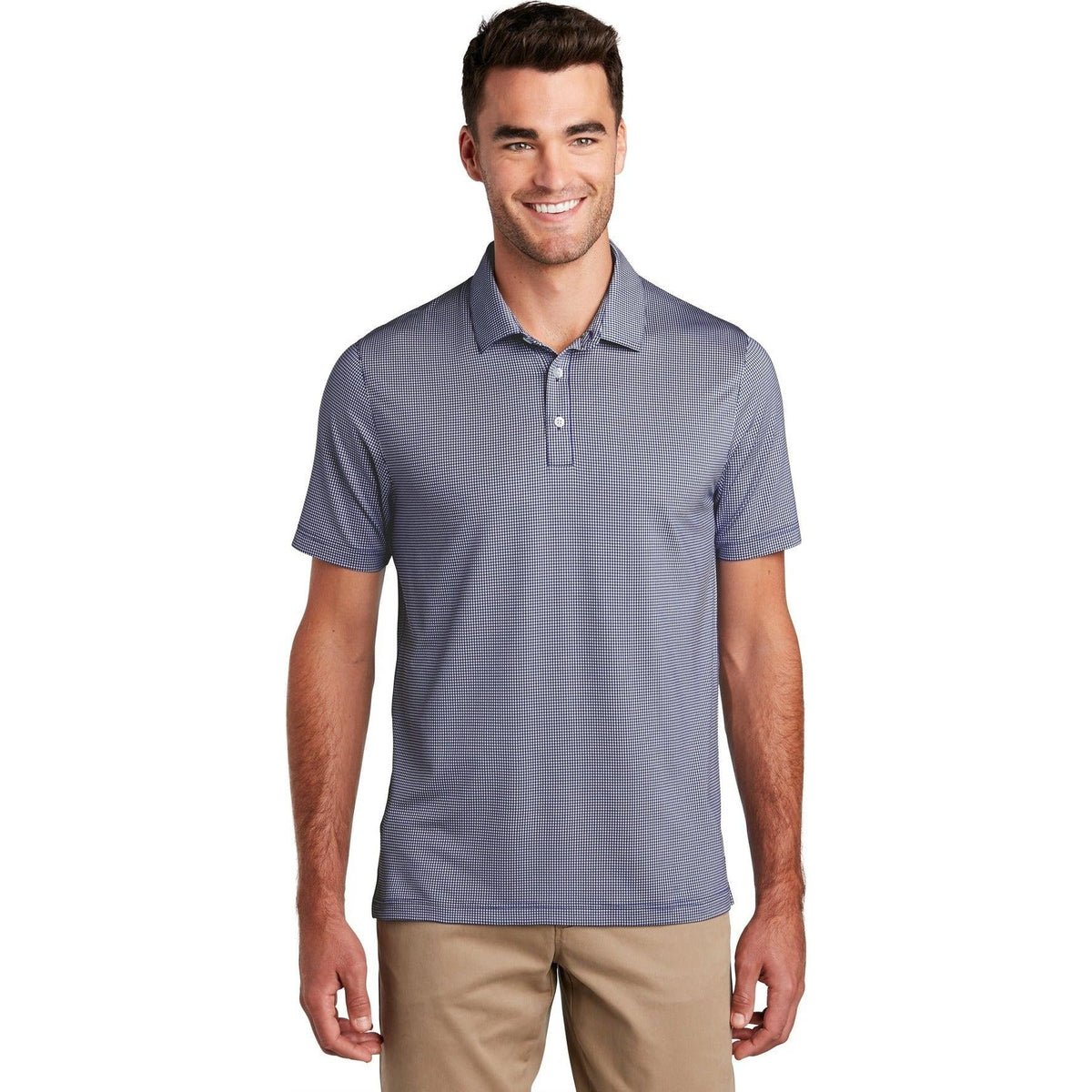 no-logo Port Authority Gingham Polo-Active-Port Authority-Thread Logic