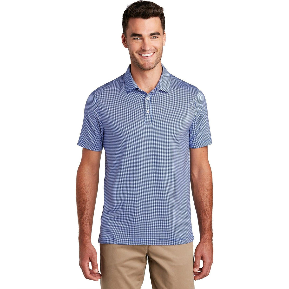 no-logo Port Authority Gingham Polo-Active-Port Authority-Thread Logic
