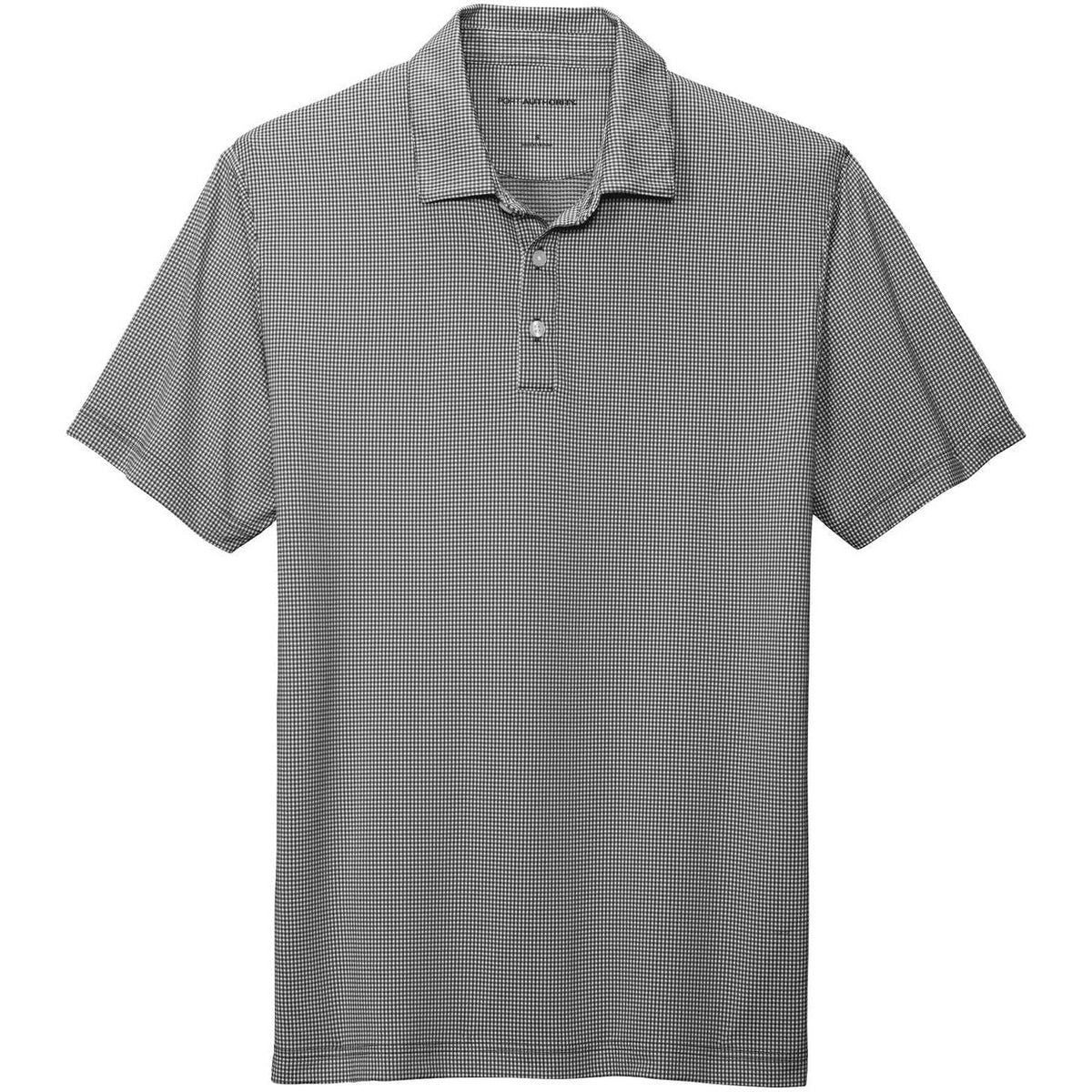 no-logo Port Authority Gingham Polo-Active-Port Authority-Black/White-S-Thread Logic