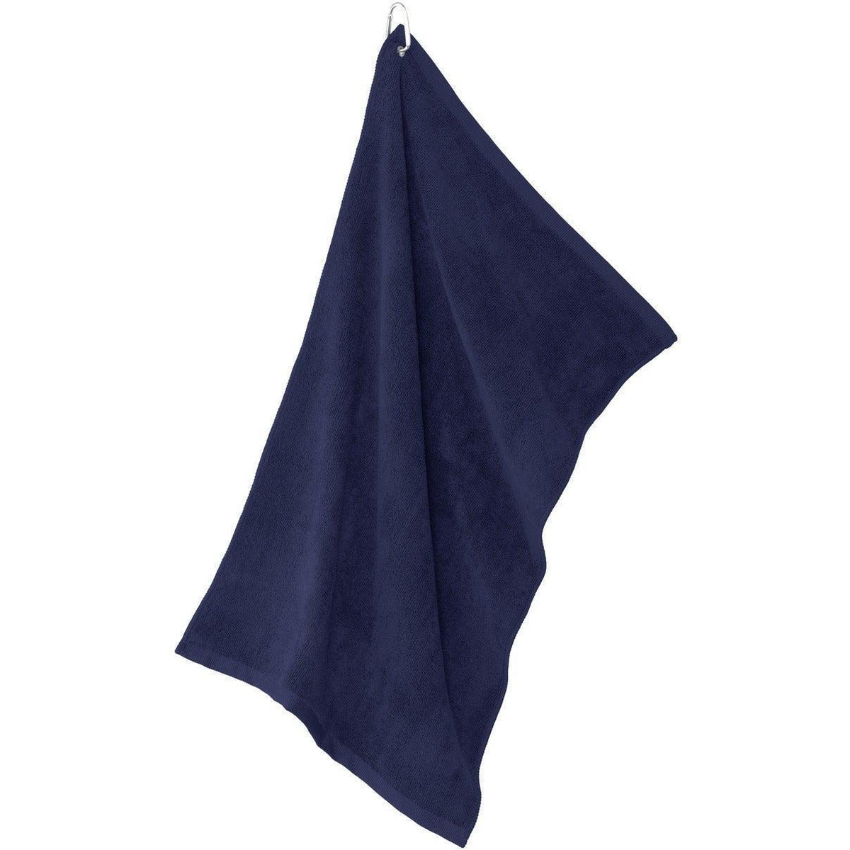 no-logo Port Authority Grommeted Microfiber Golf Towel-Regular-Port Authority-True Navy-1 Size-Thread Logic