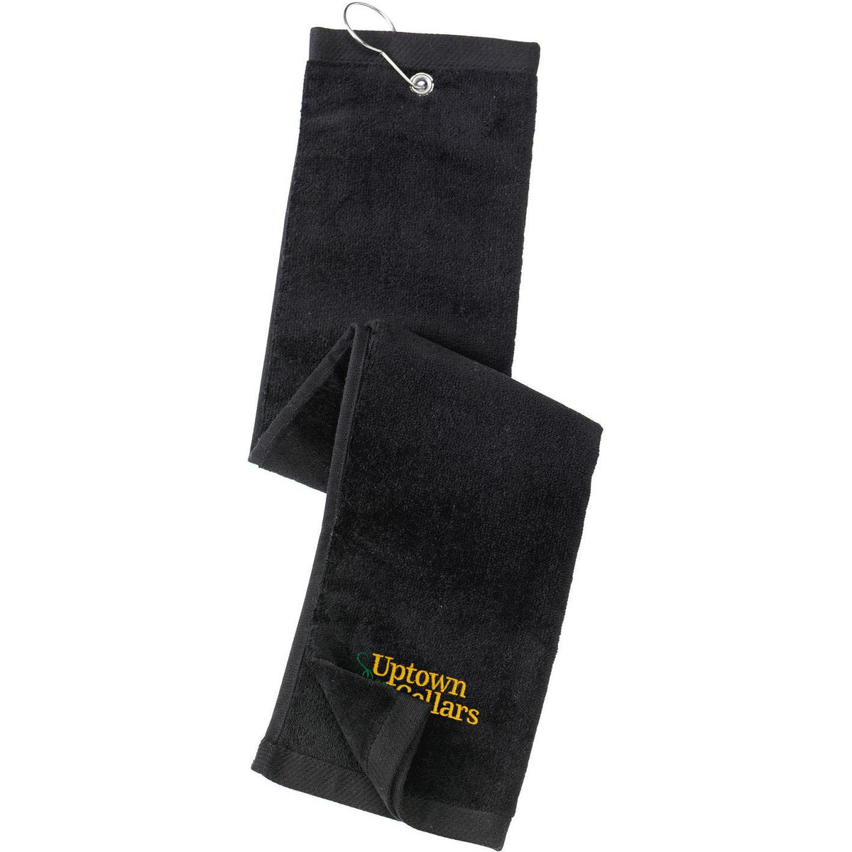 no-logo Port Authority Grommeted Trifold Golf Towel-Regular-Port Authority-Thread Logic