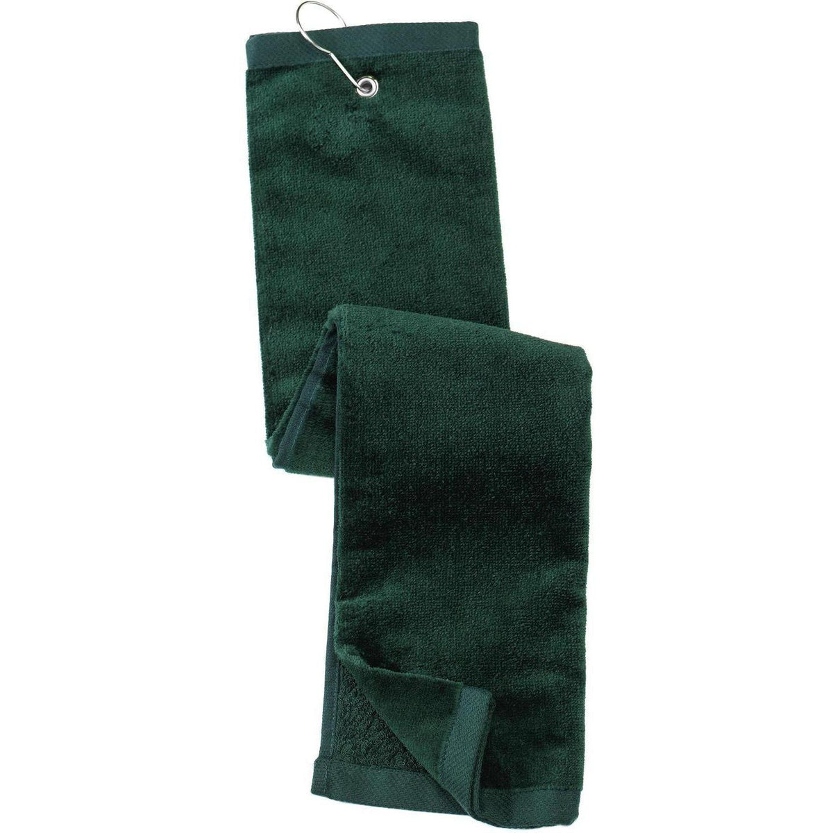 no-logo Port Authority Grommeted Trifold Golf Towel-Regular-Port Authority-Hunter-1 Size-Thread Logic