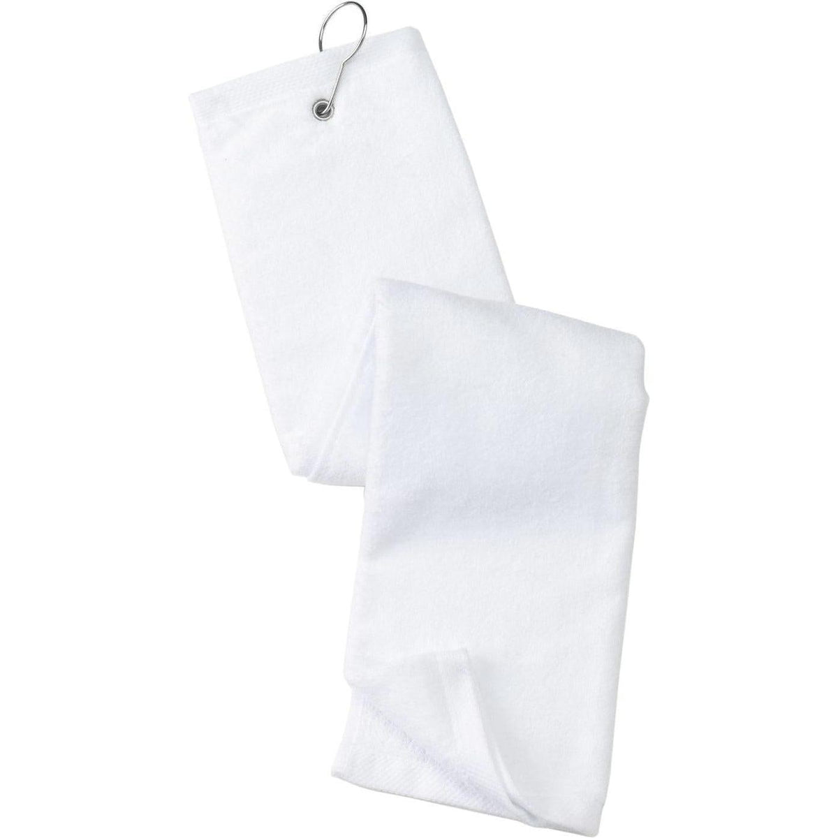 no-logo Port Authority Grommeted Trifold Golf Towel-Regular-Port Authority-White-1 Size-Thread Logic
