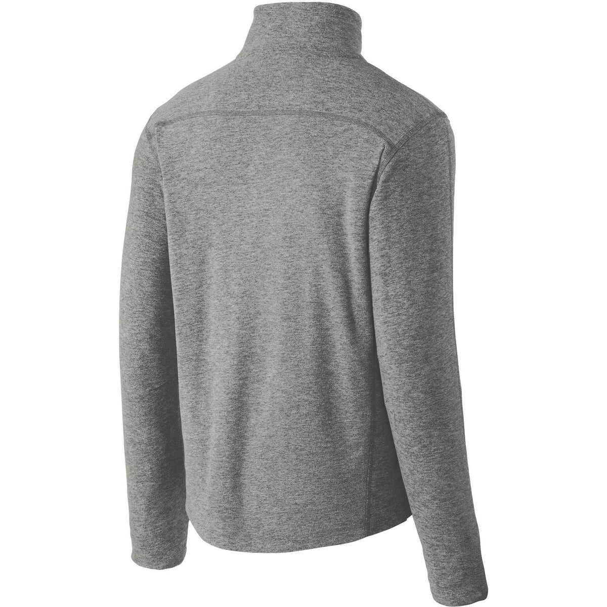 no-logo Port Authority Heather Microfleece 1/2-Zip Pullover-Quarter Zips-Port Authority-Thread Logic
