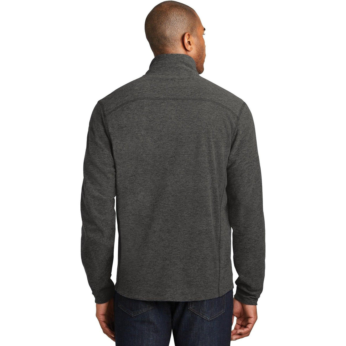 no-logo Port Authority Heather Microfleece Full-Zip Jacket-Regular-Port Authority-Thread Logic