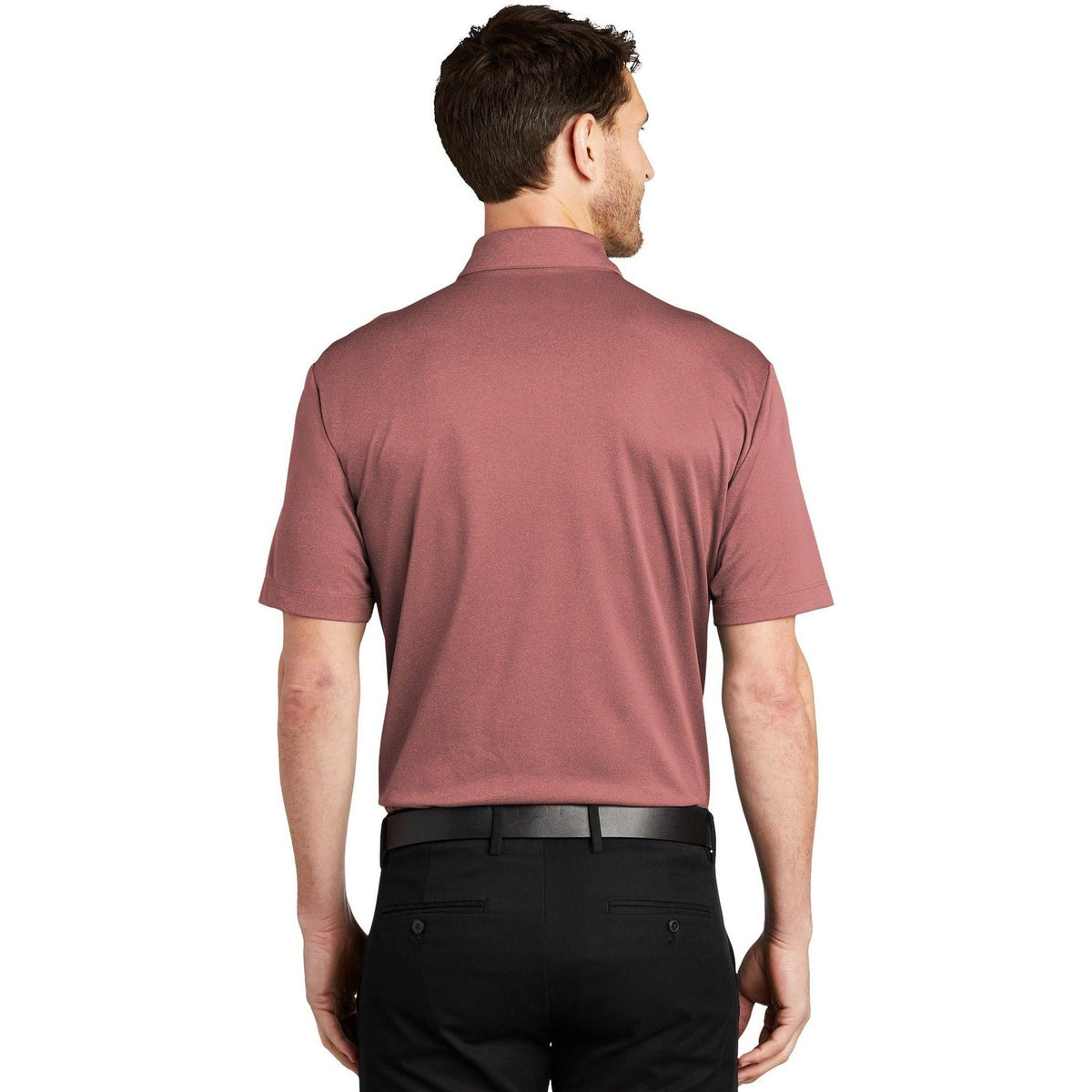 no-logo Port Authority Heathered Silk Touch Performance Polo-Regular-Port Authority-Thread Logic