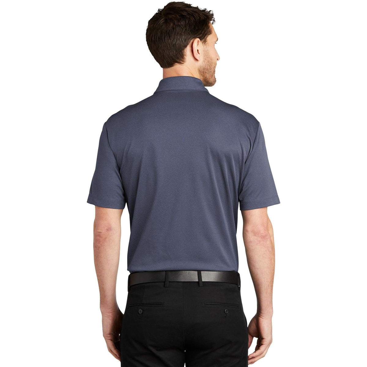 no-logo Port Authority Heathered Silk Touch Performance Polo-Regular-Port Authority-Thread Logic