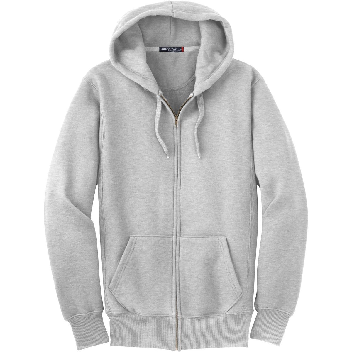 no-logo Port Authority Heavyweight Full Zip Sweatshirt-Full Zips-Port Authority-Athletic Heather-S-Thread Logic