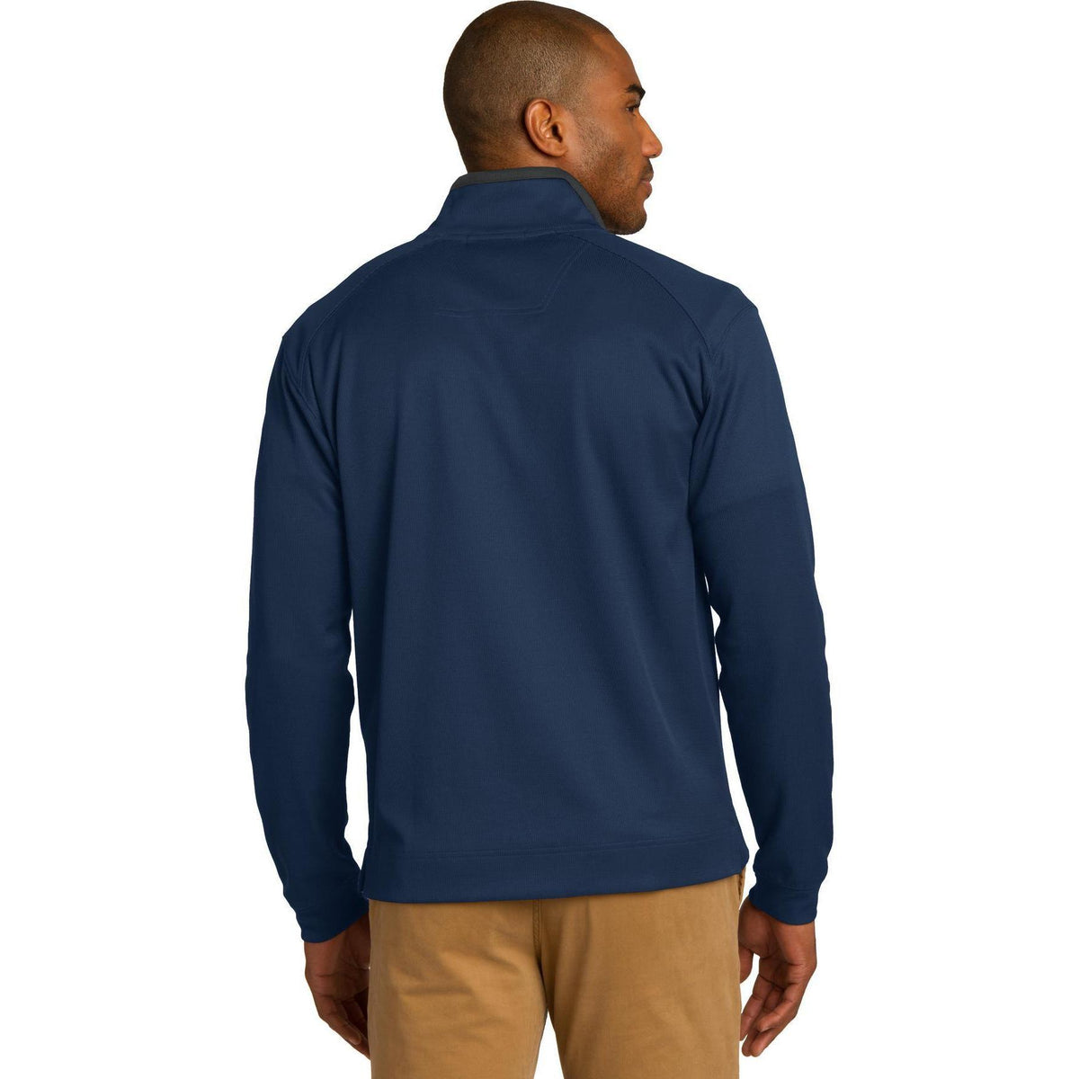no-logo Port Authority Heavyweight Vertical Texture 1/4 Zip Pullover-Quarter Zips-Port Authority-Thread Logic