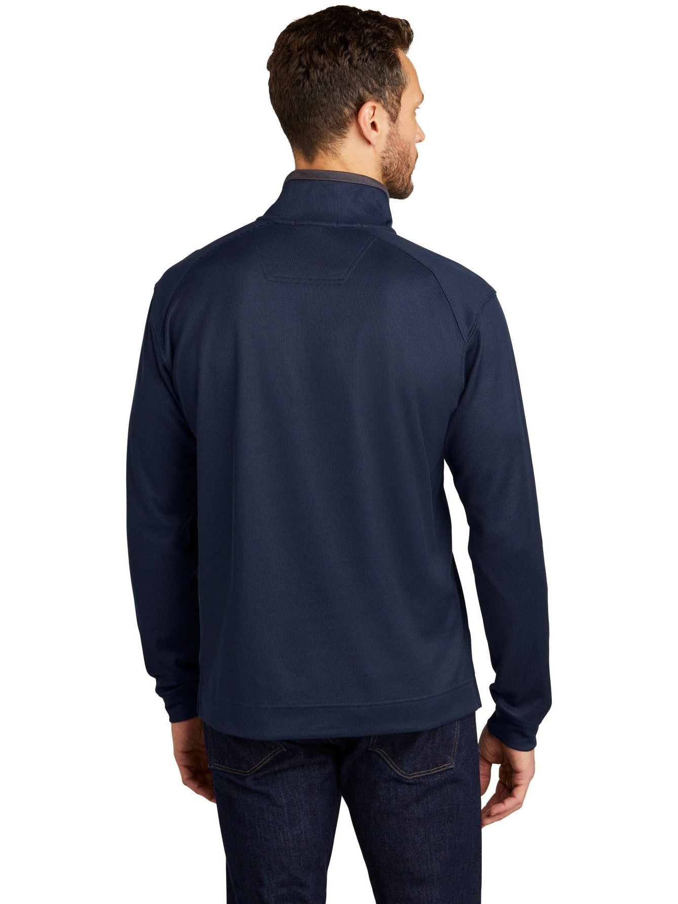 no-logo Port Authority Heavyweight Vertical Texture 1/4 Zip Pullover-Regular-Port Authority-Thread Logic