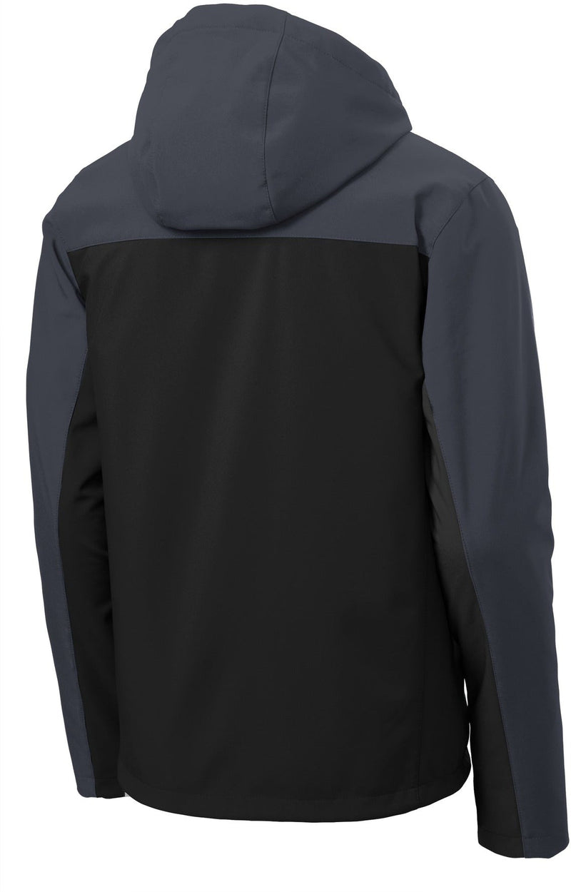 no-logo Port Authority Hooded Core Soft Shell Jacket-Regular-Port Authority-Thread Logic
