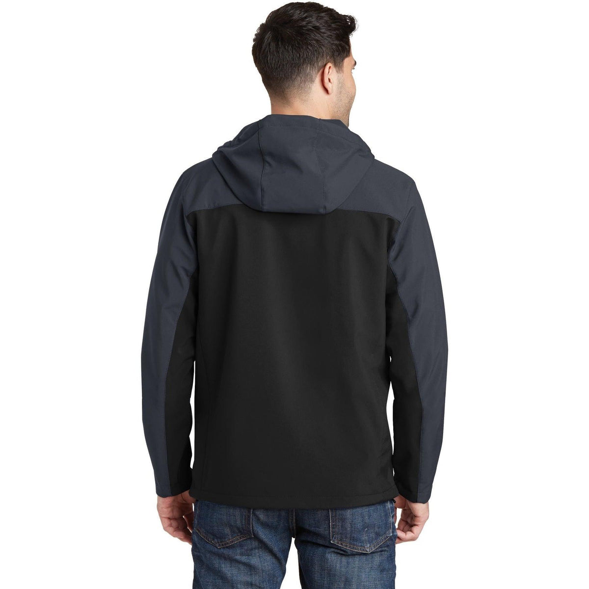 no-logo Port Authority Hooded Core Soft Shell Jacket-Regular-Port Authority-Thread Logic