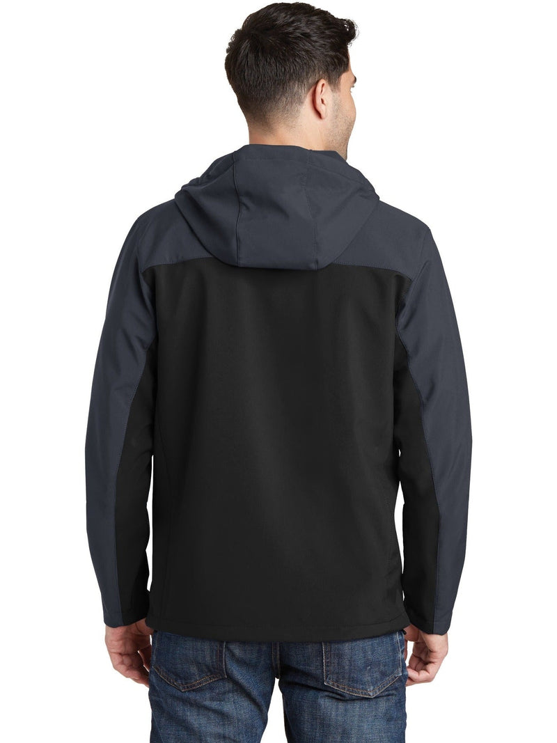 no-logo Port Authority Hooded Core Soft Shell Jacket-Regular-Port Authority-Thread Logic