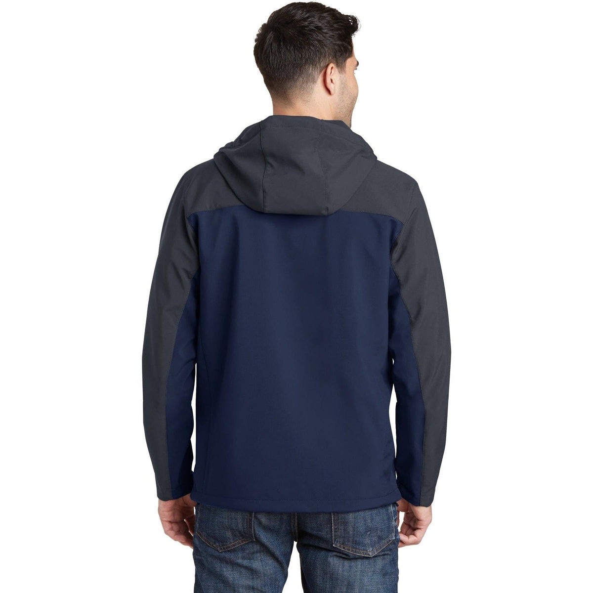 no-logo Port Authority Hooded Core Soft Shell Jacket-Regular-Port Authority-Thread Logic