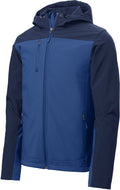 Port Authority Hooded Core Soft Shell Jacket-Regular-Port Authority-Night Sky Blue/Dress Blue Navy-S-Thread Logic