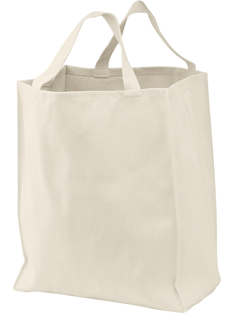 no-logo Port Authority Ideal Twill Grocery Tote-Regular-Port Authority-Natural-Thread Logic