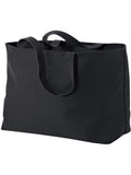 no-logo Port Authority Ideal Twill Jumbo Tote-Regular-Port Authority-Black-Thread Logic