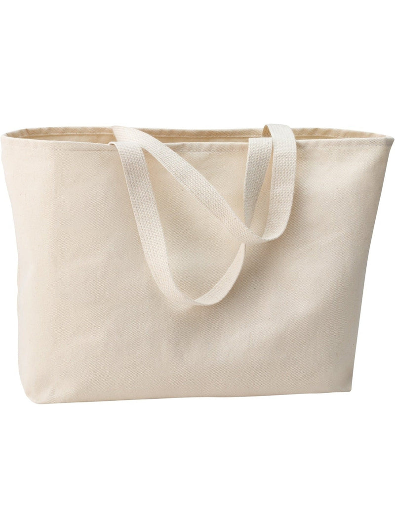 no-logo Port Authority Ideal Twill Jumbo Tote-Regular-Port Authority-Natural-Thread Logic