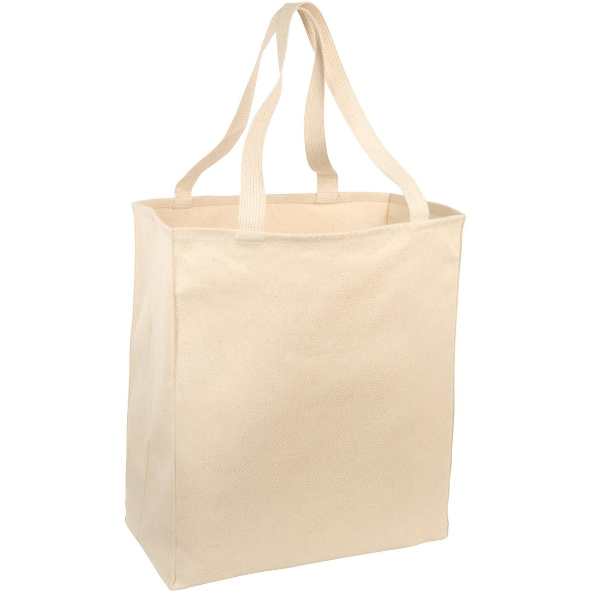 no-logo Port Authority Ideal Twill Over-The-Shoulder Grocery Tote-Regular-Port Authority-Natural-Thread Logic