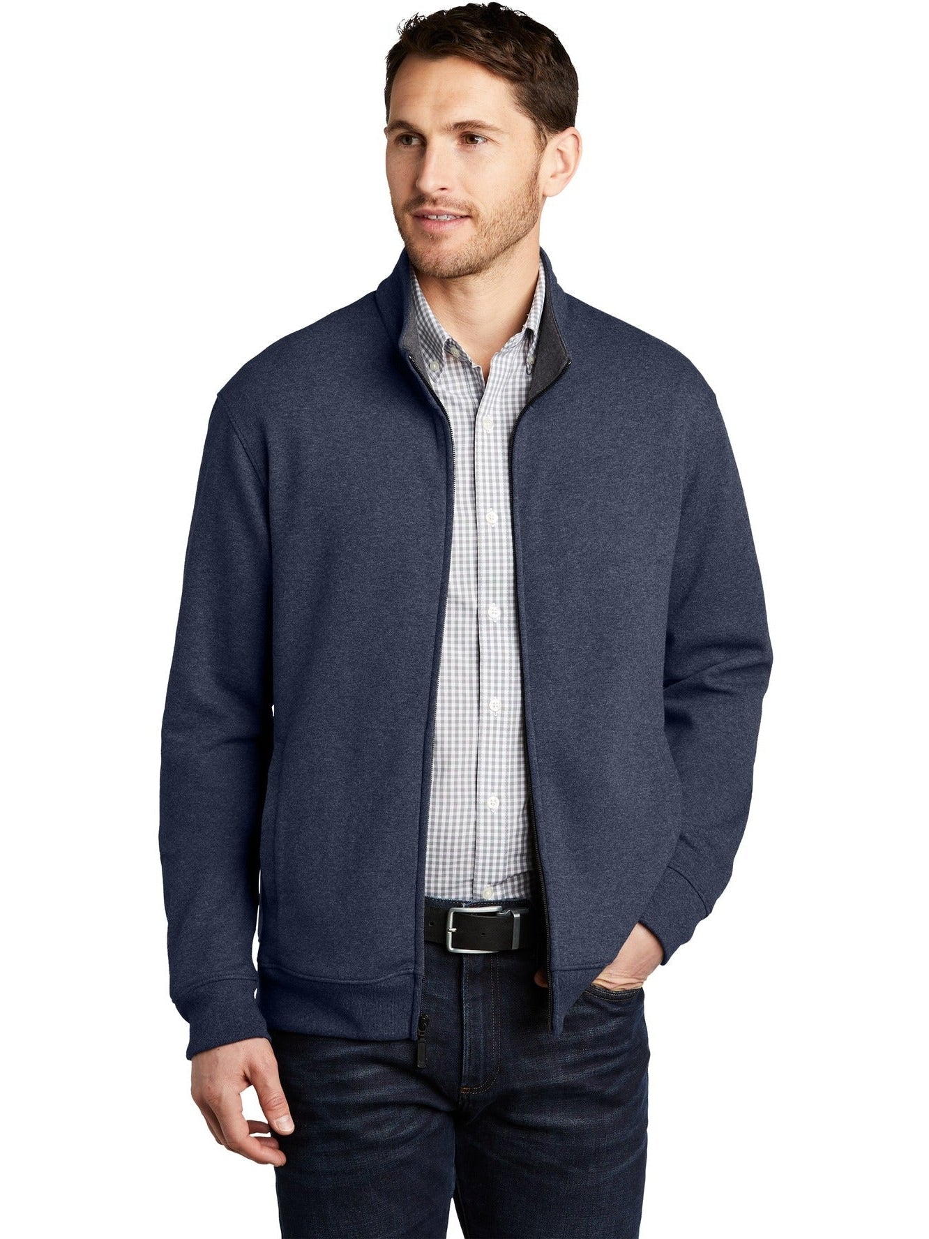 no-logo Port Authority Interlock Full-Zip-Regular-Port Authority-Thread Logic