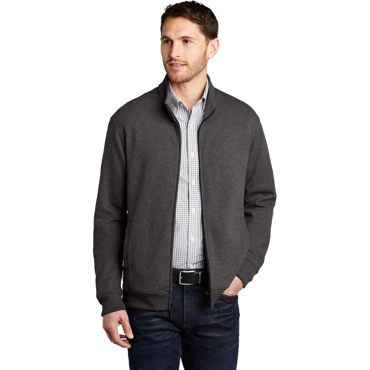 no-logo Port Authority Interlock Full-Zip-Regular-Port Authority-Thread Logic