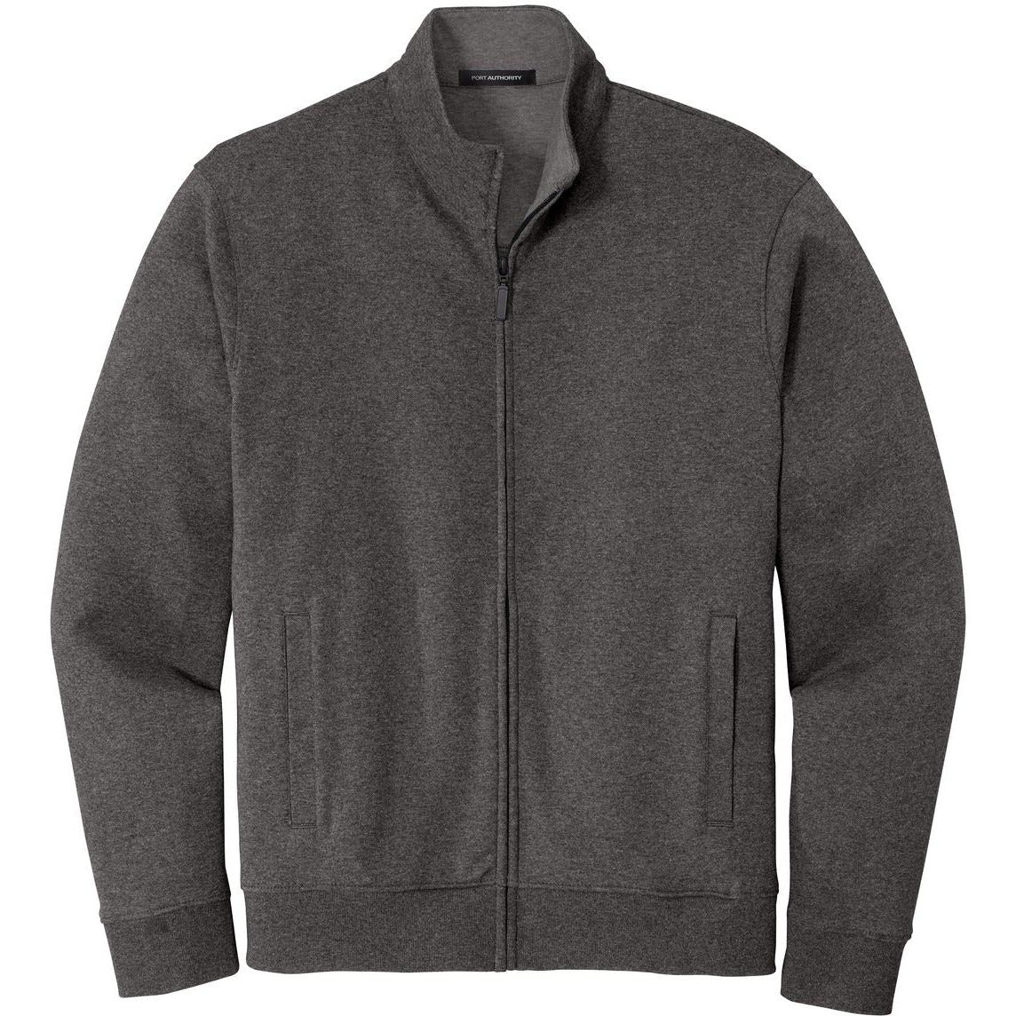 no-logo Port Authority Interlock Full-Zip