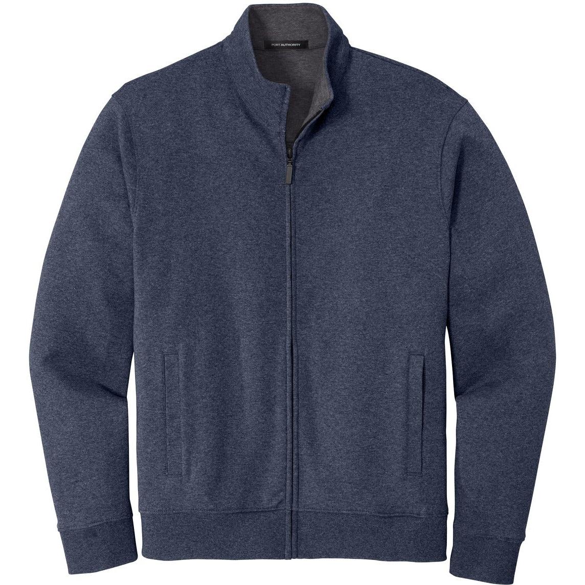 no-logo Port Authority Interlock Full-Zip