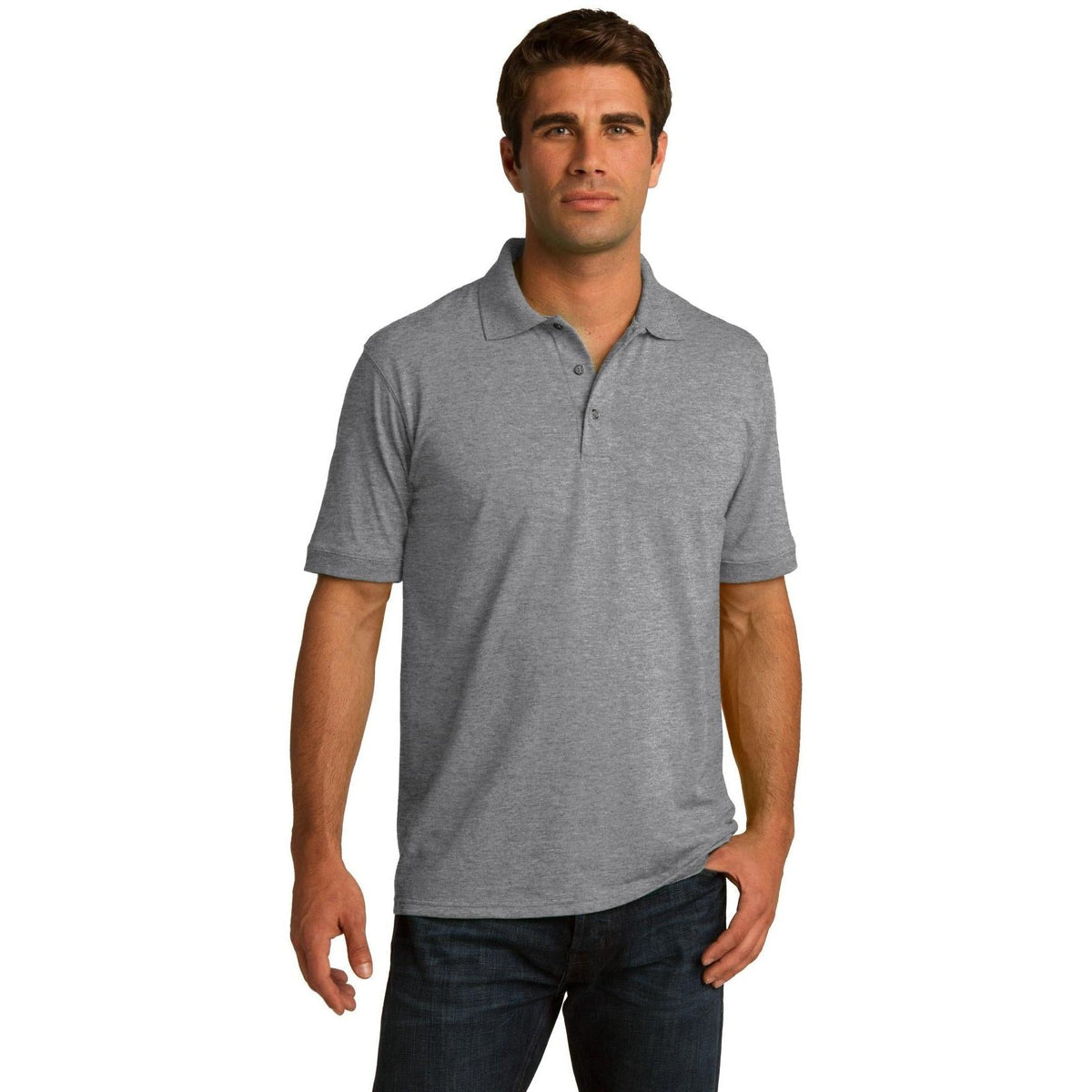no-logo Port & Company Jersey Knit Polo Shirt-Regular-Port & Company-Thread Logic