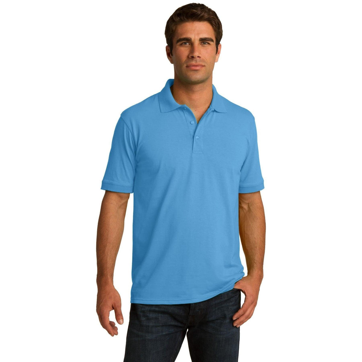 no-logo Port & Company Jersey Knit Polo Shirt-Regular-Port & Company-Thread Logic