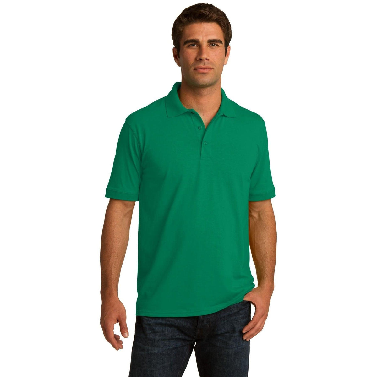 no-logo Port & Company Jersey Knit Polo Shirt-Regular-Port & Company-Thread Logic