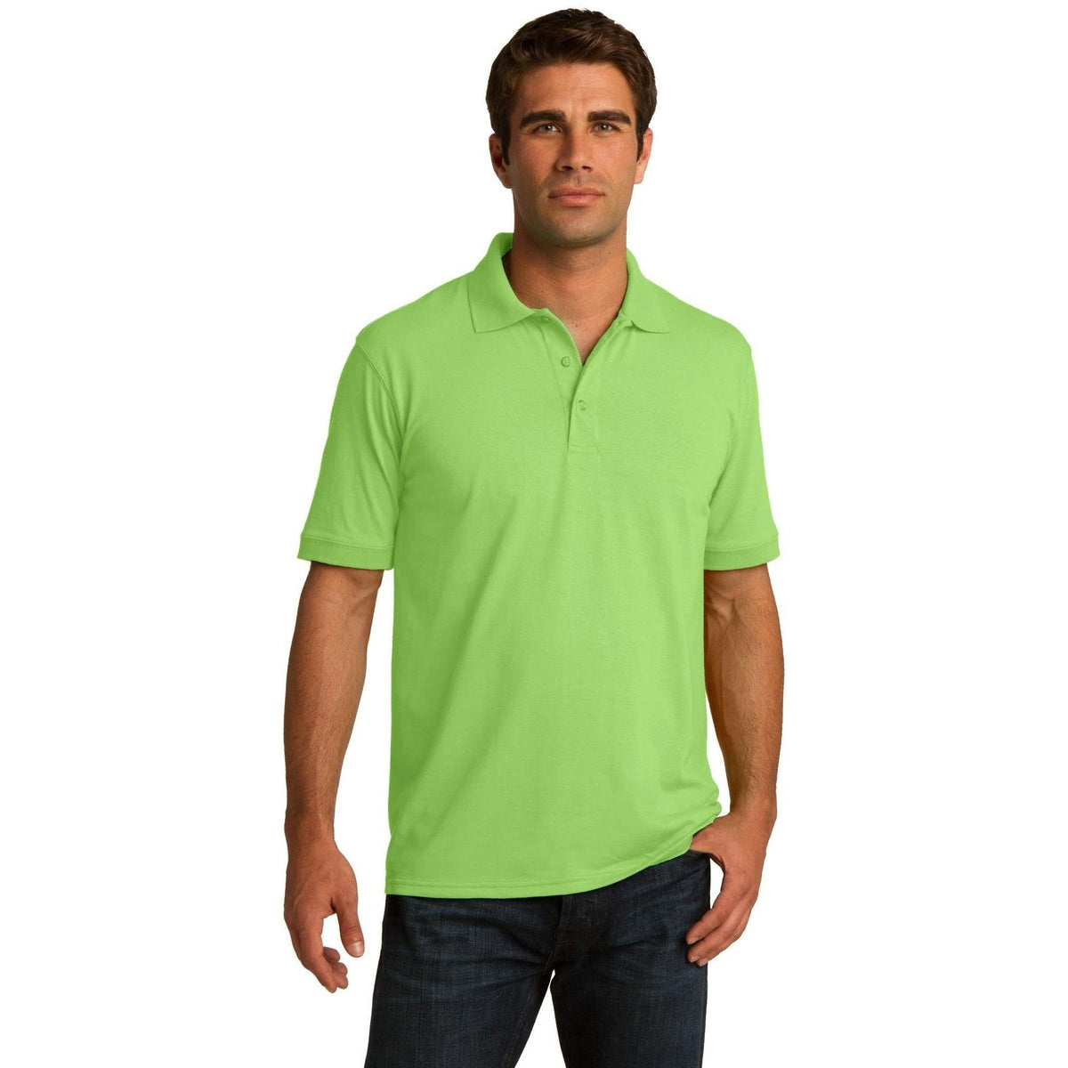 no-logo Port & Company Jersey Knit Polo Shirt-Regular-Port & Company-Thread Logic