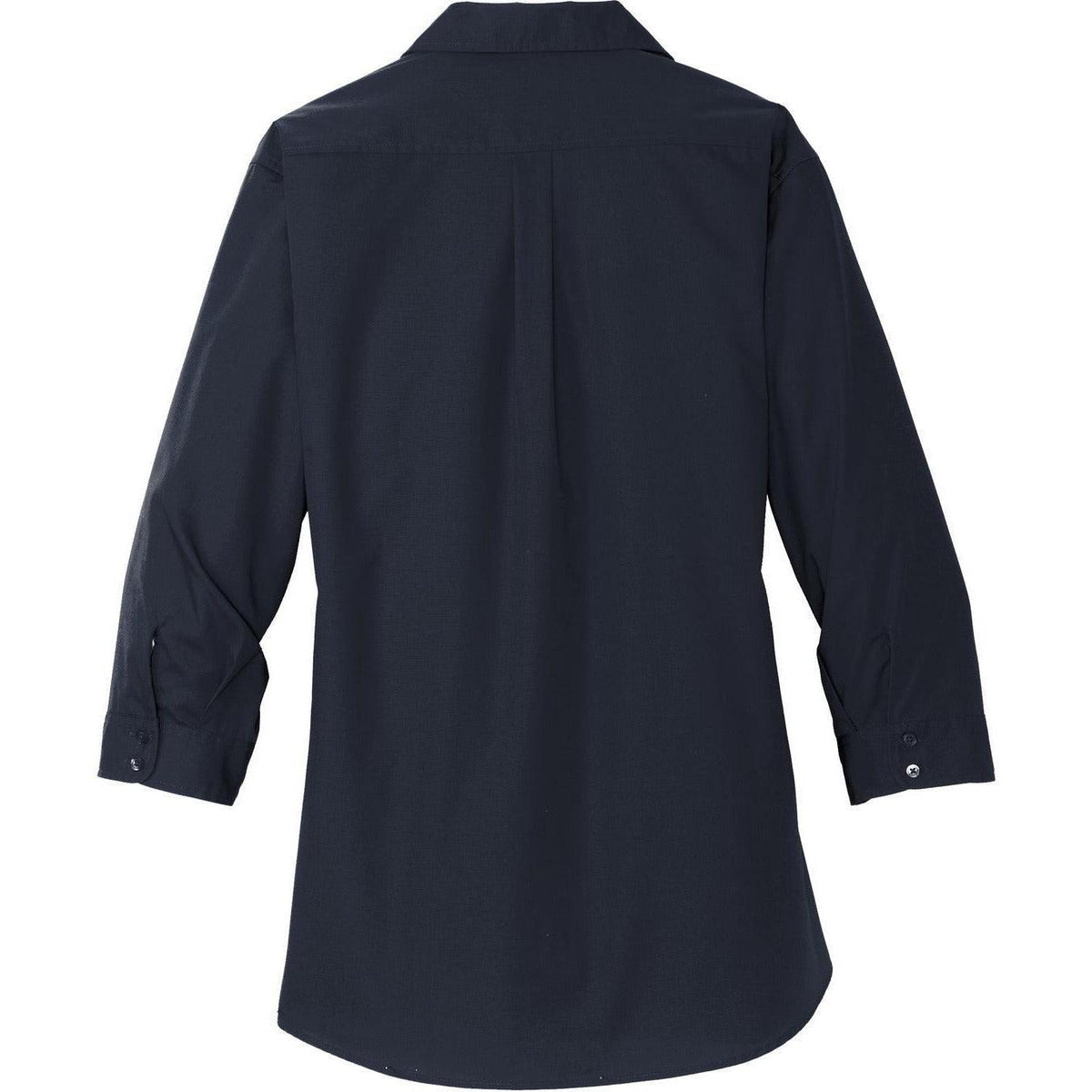 no-logo Port Authority Women's 3/4-Sleeve Carefree Poplin Shirt-Dress Shirts-Port Authority-Thread Logic