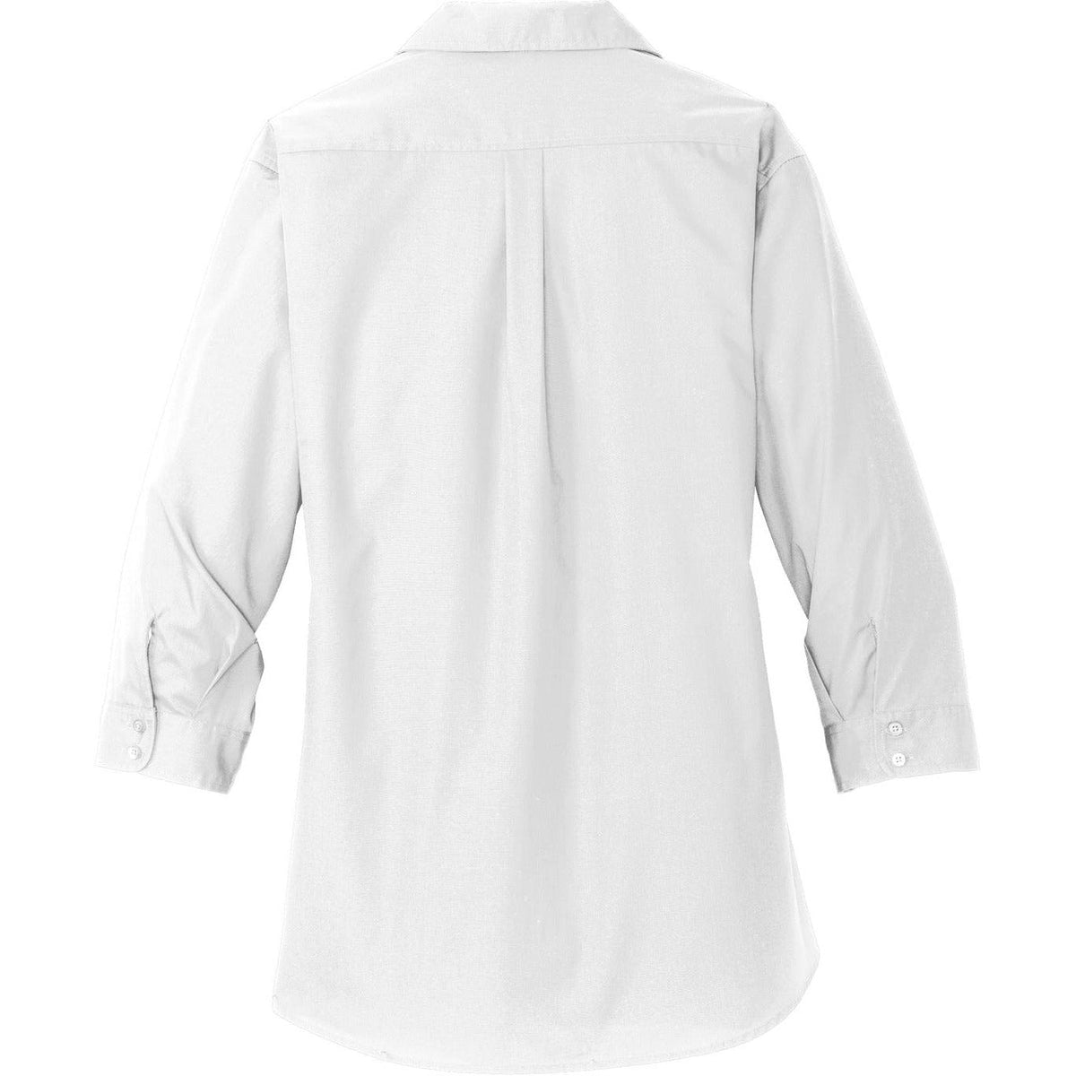 no-logo Port Authority Women's 3/4-Sleeve Carefree Poplin Shirt-Dress Shirts-Port Authority-Thread Logic