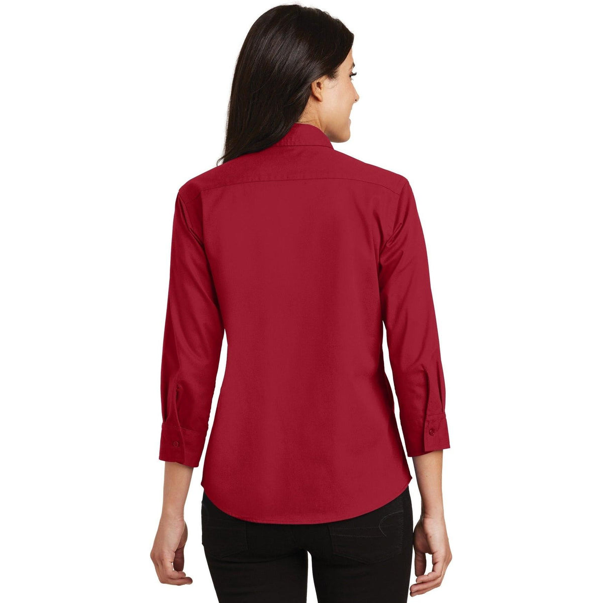 no-logo Port Authority Women's 3/4-Sleeve Easy Care-Dress Shirts-Port Authority-Thread Logic