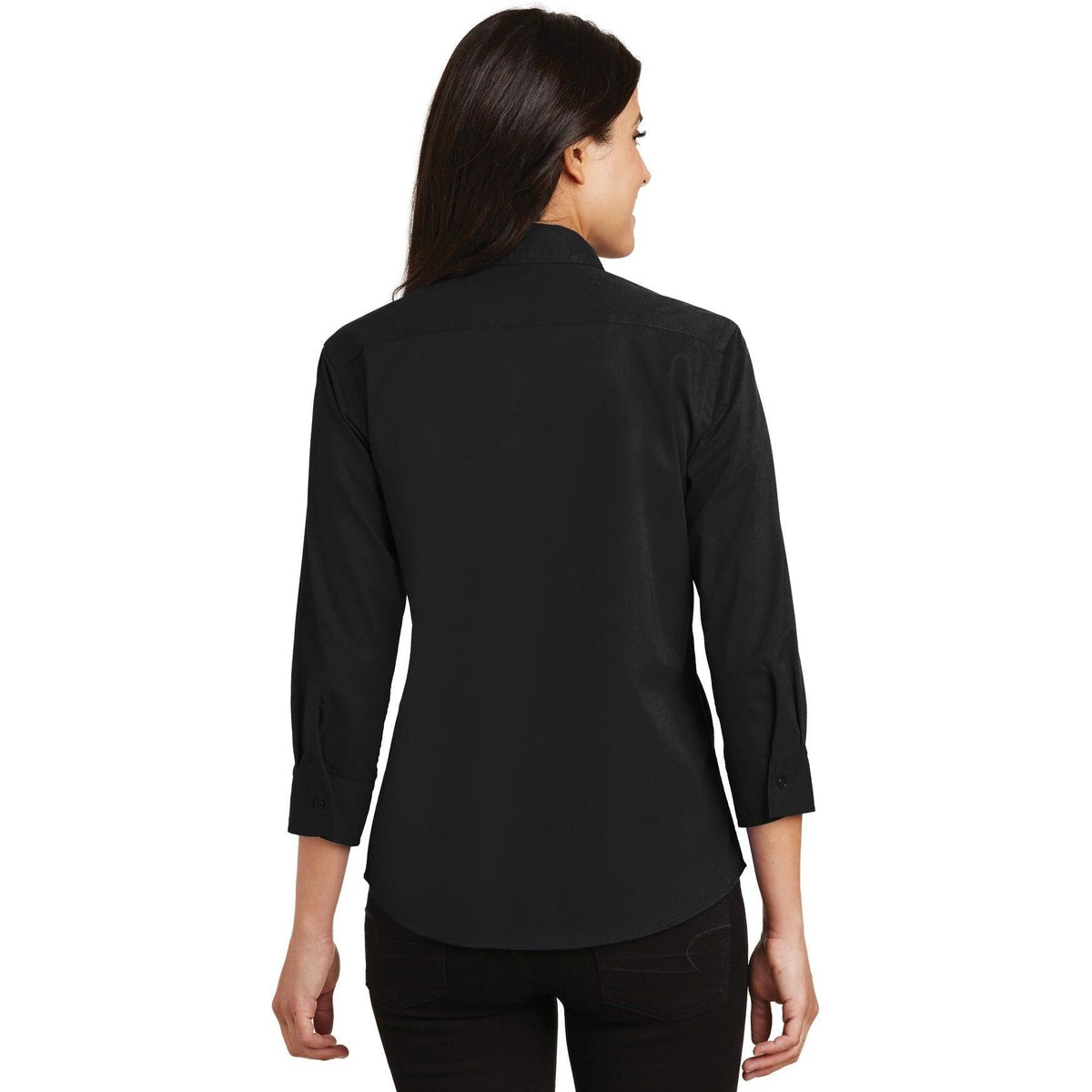no-logo Port Authority Women's 3/4-Sleeve Easy Care-Dress Shirts-Port Authority-Thread Logic