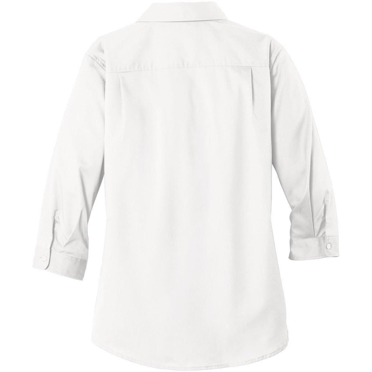 no-logo Port Authority Ladies 3/4 Sleeve SuperPro Twill Shirt-Discontinued-Port Authority-Thread Logic