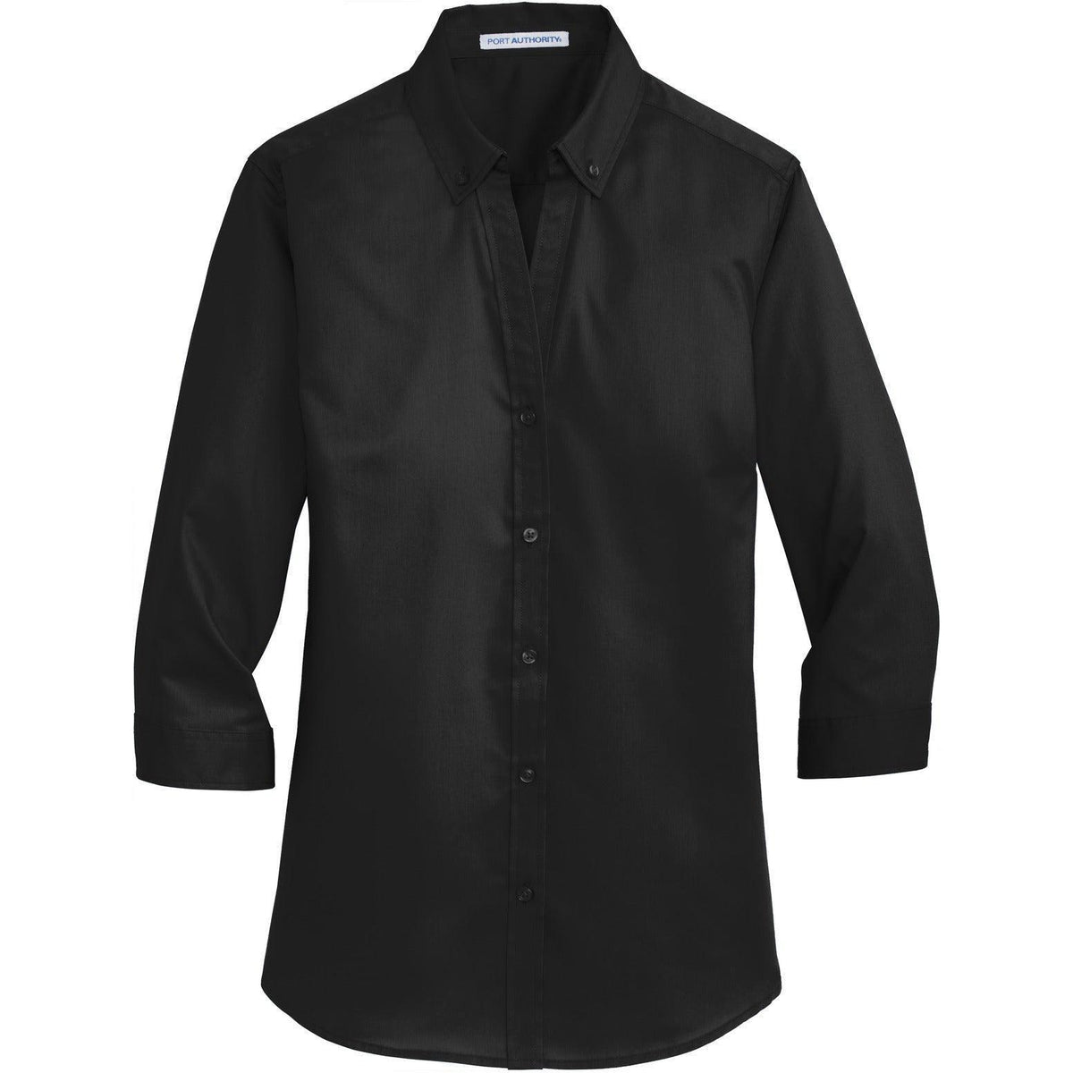 no-logo Port Authority Ladies 3/4 Sleeve SuperPro Twill Shirt