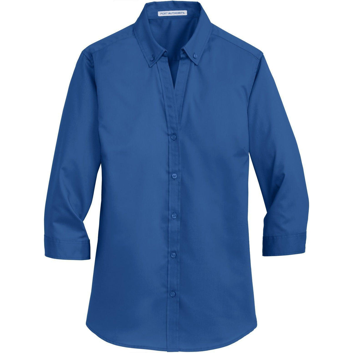 no-logo Port Authority Ladies 3/4 Sleeve SuperPro Twill Shirt