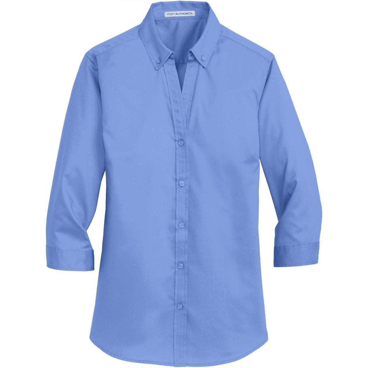 no-logo Port Authority Ladies 3/4 Sleeve SuperPro Twill Shirt