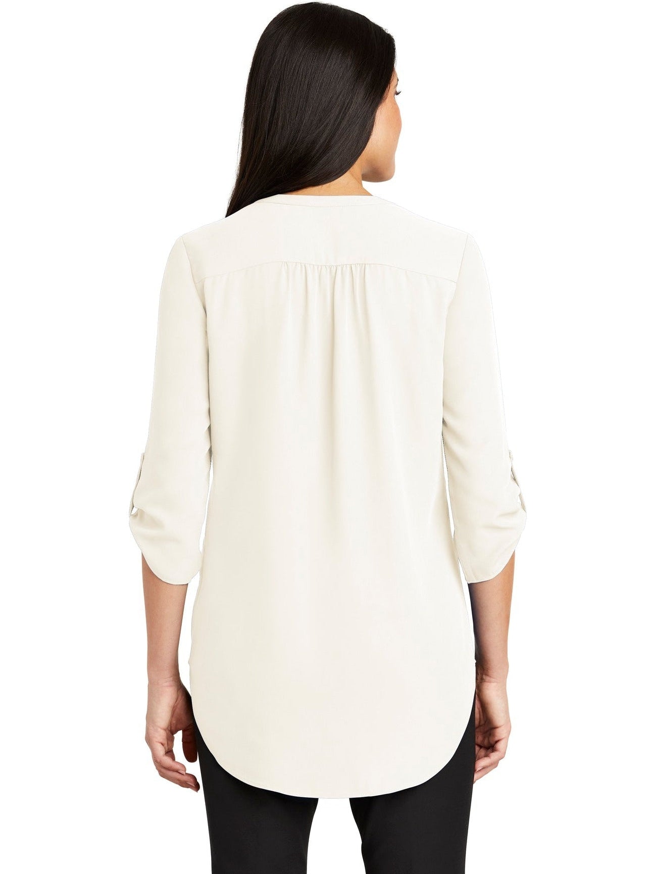 no-logo Port Authority Ladies 3/4-Sleeve Tunic Blouse-Regular-Port Authority-Thread Logic
