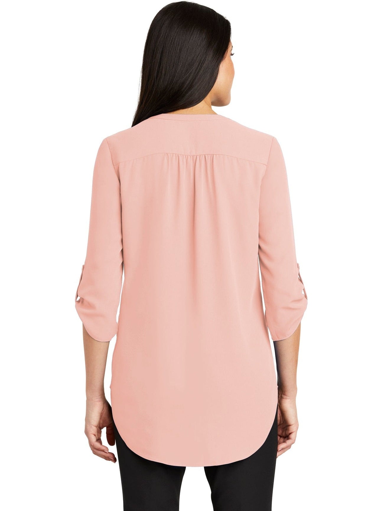 no-logo Port Authority Ladies 3/4-Sleeve Tunic Blouse-Regular-Port Authority-Thread Logic