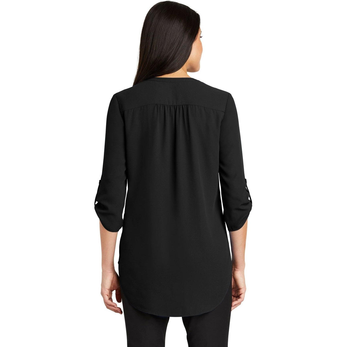 no-logo Port Authority Ladies 3/4-Sleeve Tunic Blouse-Regular-Port Authority-Thread Logic