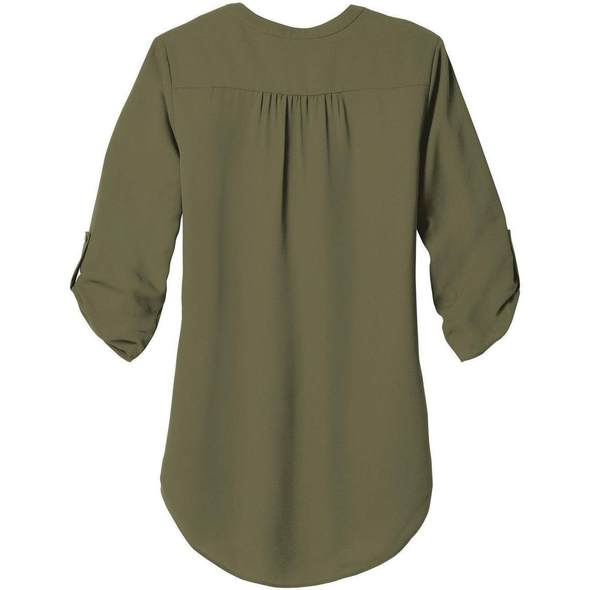no-logo Port Authority Ladies 3/4-Sleeve Tunic Blouse-Regular-Port Authority-Thread Logic