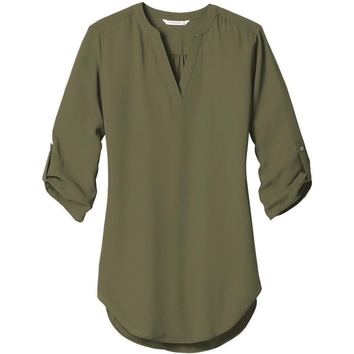 no-logo Port Authority Ladies 3/4-Sleeve Tunic Blouse