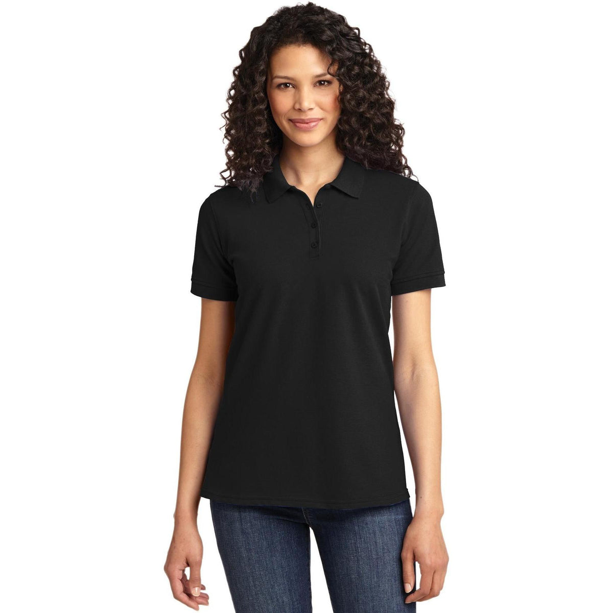 no-logo Port & Co Women's Core Blend Pique Polo-Regular-Port Authority-Thread Logic