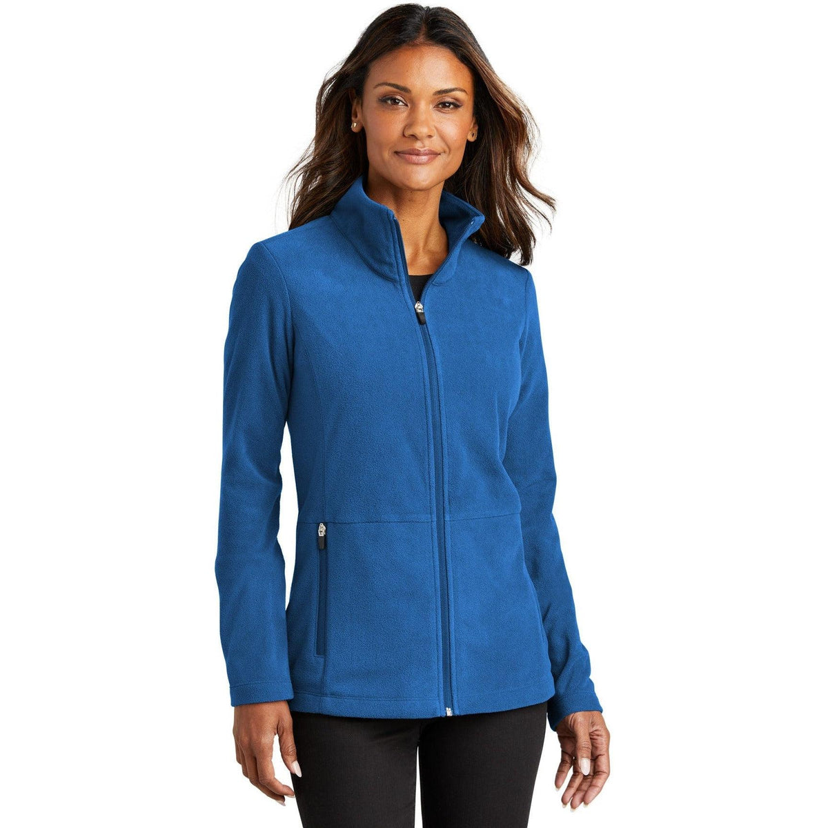 no-logo Port Authority Ladies Accord Microfleece Jacket-Regular-Port Authority-Thread Logic